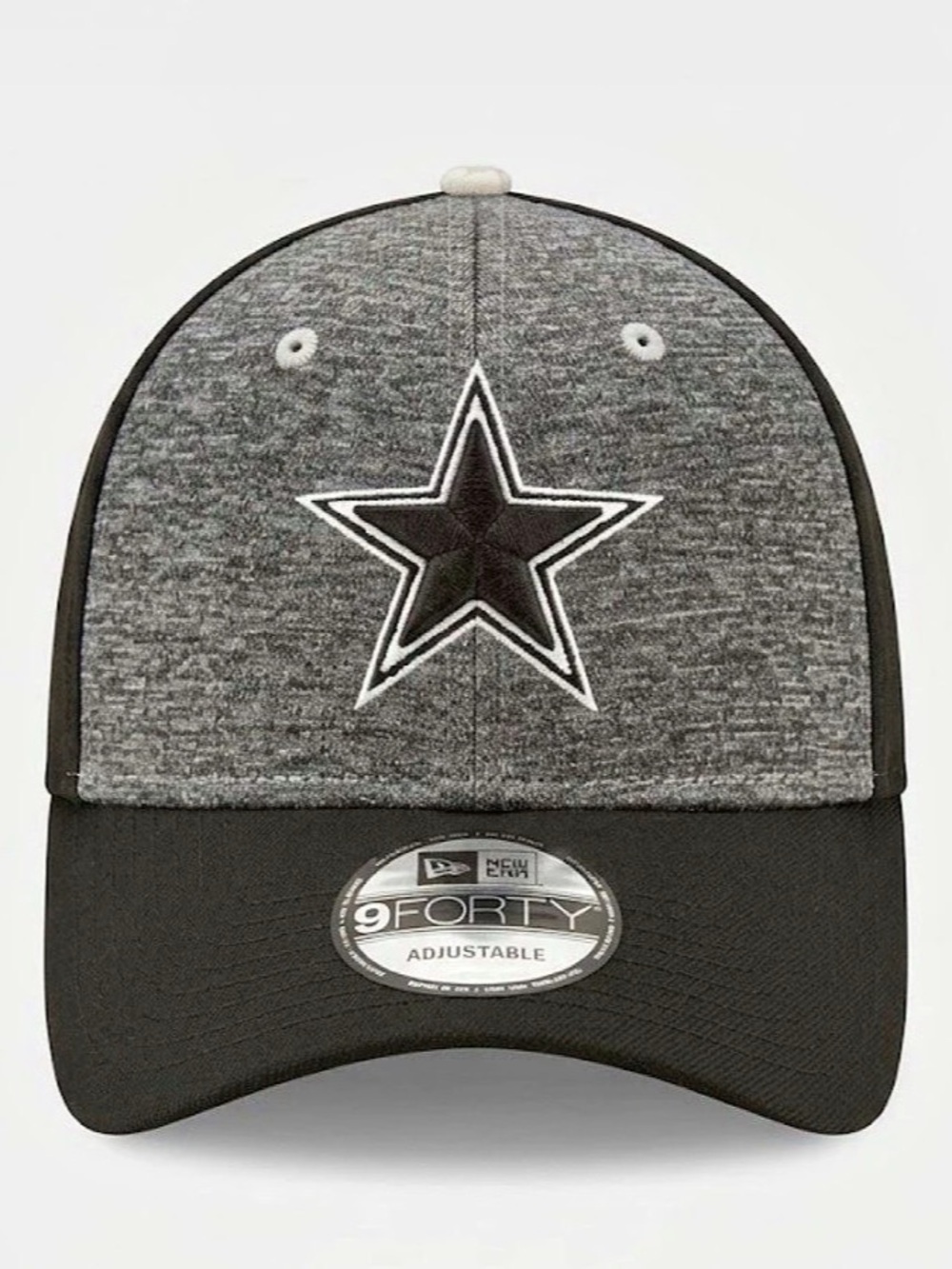 New Era Dallas Cowboys Pivot 9FORTY Adjustable Hat Black & Gray